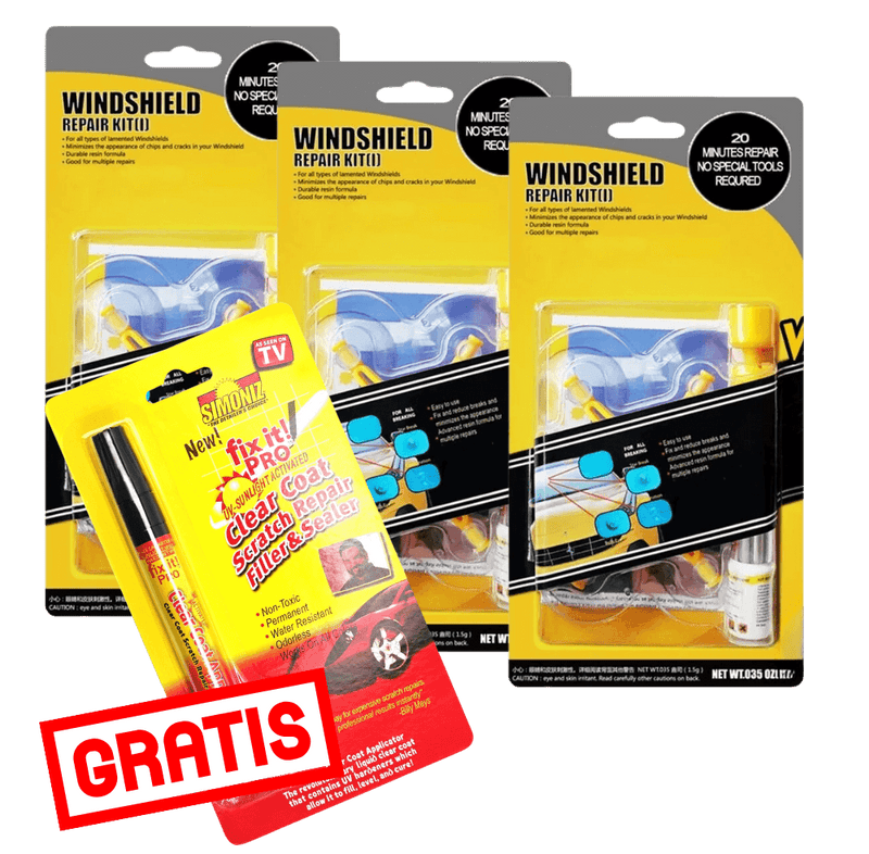 KIT REPARADOR DE VIDRIOS Y CRISTALES - GLASSY™