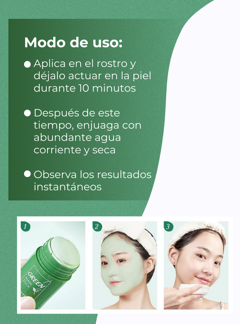 Mascarilla de té verde: Elimina granos y puntos negros de forma natural