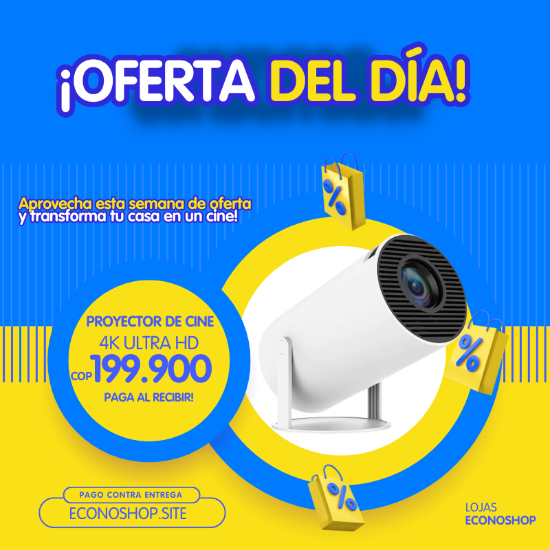 CINEULTRA 4K PROYECTOR DE CINE PORTÁTIL - PROYECCIÓN DE CINE + REGALO SORPRESA